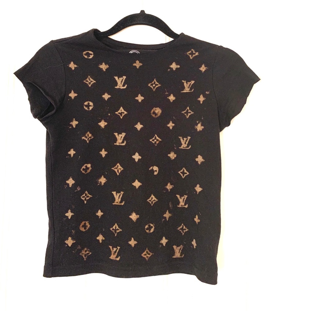 Louis Vuitton print bleached top